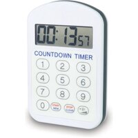 Countdown Timer - Water Resistant - White 