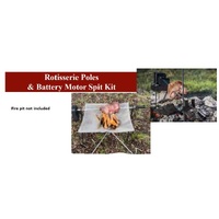 OUTDOOR MAGIC – Rotisserie with spit Poles Battery Pack 