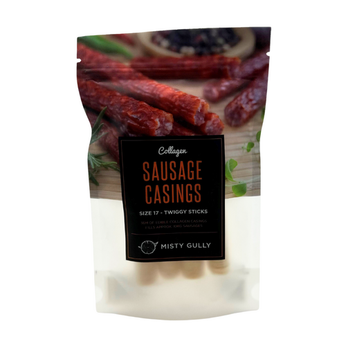 Misty Gully -  Sausage Casings Collagen Size 17 – Thins