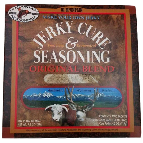 HI MOUNTAIN - Jerky Cure & Seasoning - Original Blend - 85g Seasoning +119g Cure