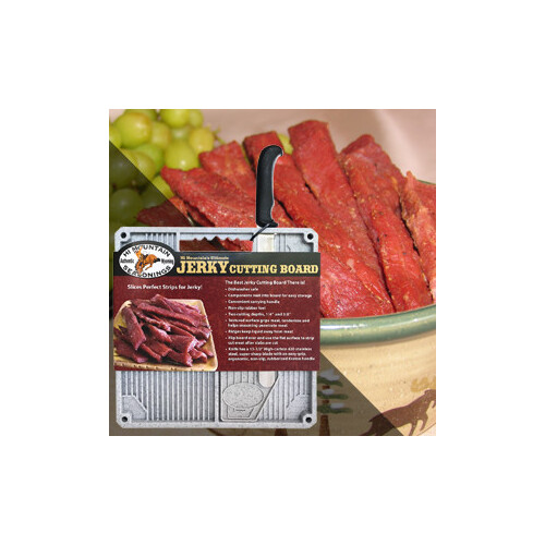 HI MOUNTAIN'S - Poly Jerky Cutting Board & knife 31x31 cm