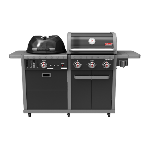 COLEMAN - Revolution Dual Fuel BBQ - Black Gloss .